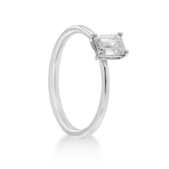 Ring Lux Gioielli Woman in White Gold Diamante 0.50 Ct ANL3541 - ANL3541